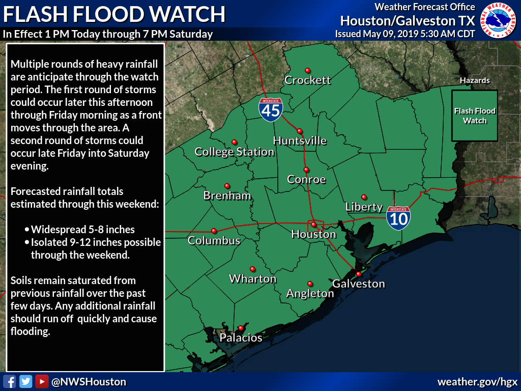Flash Flood Watch - May 9